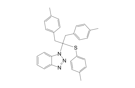 1-[1,3-bis(4-methylphenyl)-2-(4-methylphenyl)sulfanyl-propan-2-yl]benzotriazole