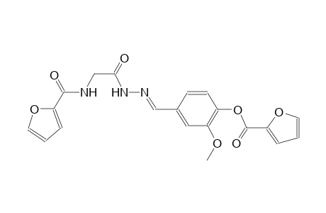4-((E)-{[(2-furoylamino)acetyl]hydrazono}methyl)-2-methoxyphenyl 2-furoate