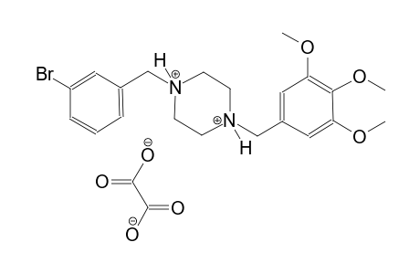 1-(3-bromobenzyl)-4-(3,4,5-trimethoxybenzyl)piperazinediium oxalate