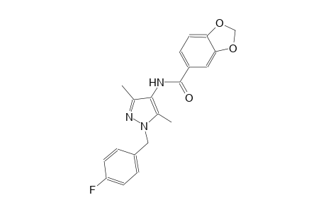 N-[1-(4-fluorobenzyl)-3,5-dimethyl-1H-pyrazol-4-yl]-1,3-benzodioxole-5-carboxamide