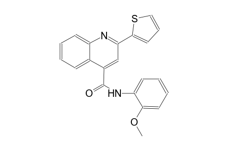 4-quinolinecarboxamide, N-(2-methoxyphenyl)-2-(2-thienyl)-