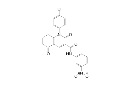 1-(4-chlorophenyl)-N-(3-nitrophenyl)-2,5-dioxo-1,2,5,6,7,8-hexahydro-3-quinolinecarboxamide
