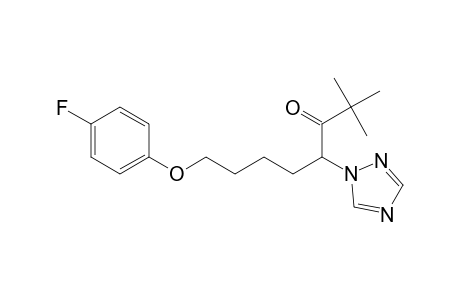3-Octanone, 8-(4-fluorophenoxy)-2,2-dimethyl-4-(1H-1,2,4-triazol-1-yl)-