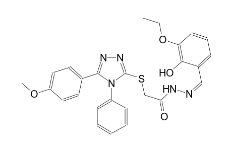 acetic acid, [[5-(4-methoxyphenyl)-4-phenyl-4H-1,2,4-triazol-3-yl]thio]-, 2-[(Z)-(3-ethoxy-2-hydroxyphenyl)methylidene]hydrazide