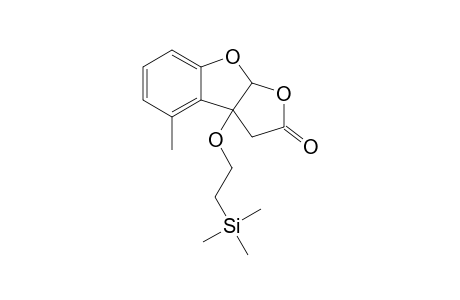 4-Methyl-3a-(2-(trimethylsilyl)eth-1-oxy]-3a,8a-dihydro-furo[2,3-b]benzofuran-2(3H)-one