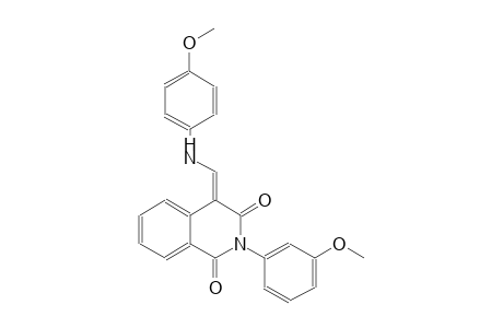 1,3(2H,4H)-isoquinolinedione, 2-(3-methoxyphenyl)-4-[[(4-methoxyphenyl)amino]methylene]-, (4E)-