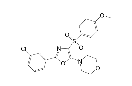 4-[2-(3-chlorophenyl)-4-[(4-methoxybenzene)sulfonyl]-1,3-oxazol-5-yl]morpholine