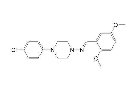 4-(4-chlorophenyl)-N-[(E)-(2,5-dimethoxyphenyl)methylidene]-1-piperazinamine