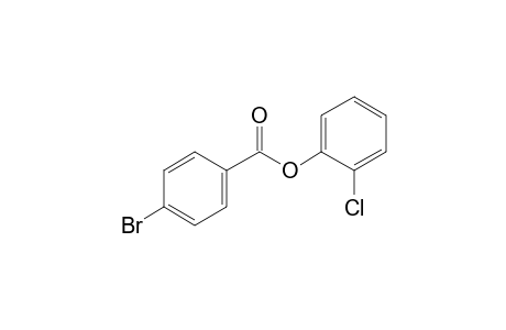 4-Bromobenzoic acid, 2-chlorophenyl ester