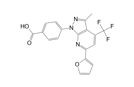 benzoic acid, 4-[6-(2-furanyl)-3-methyl-4-(trifluoromethyl)-1H-pyrazolo[3,4-b]pyridin-1-yl]-