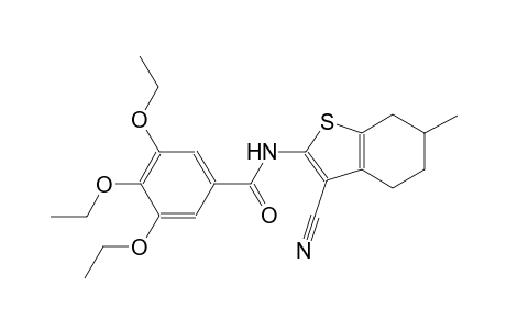 N-(3-cyano-6-methyl-4,5,6,7-tetrahydro-1-benzothien-2-yl)-3,4,5-triethoxybenzamide