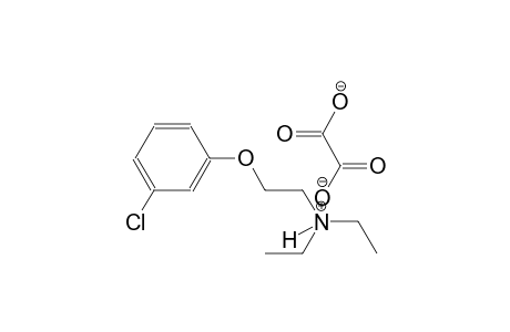 2-(3-chlorophenoxy)-N,N-diethylethanaminium oxalate