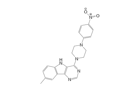 8-methyl-4-[4-(4-nitrophenyl)-1-piperazinyl]-5H-pyrimido[5,4-b]indole