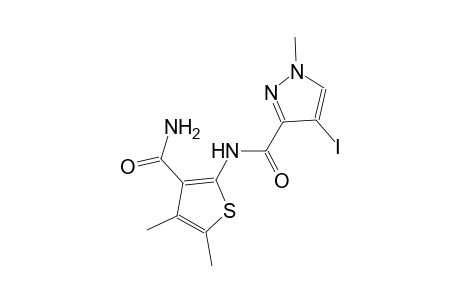 N-[3-(aminocarbonyl)-4,5-dimethyl-2-thienyl]-4-iodo-1-methyl-1H-pyrazole-3-carboxamide