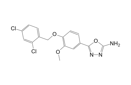 5-{4-[(2,4-dichlorobenzyl)oxy]-3-methoxyphenyl}-1,3,4-oxadiazol-2-amine