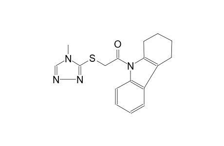 9-{[(4-methyl-4H-1,2,4-triazol-3-yl)sulfanyl]acetyl}-2,3,4,9-tetrahydro-1H-carbazole