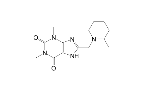 1,3-dimethyl-8-[(2-methyl-1-piperidinyl)methyl]-3,7-dihydro-1H-purine-2,6-dione