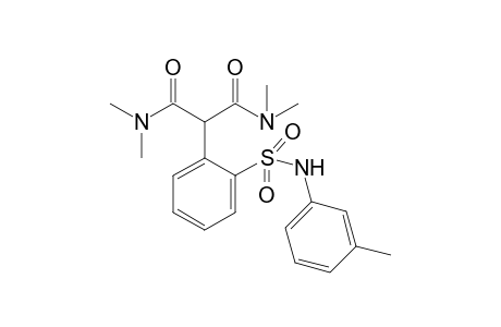 N,N,N',N'-Tetramethyl-2-[2-(N-(3-methylphenylsulfamoyl)]phenylpropanediamide
