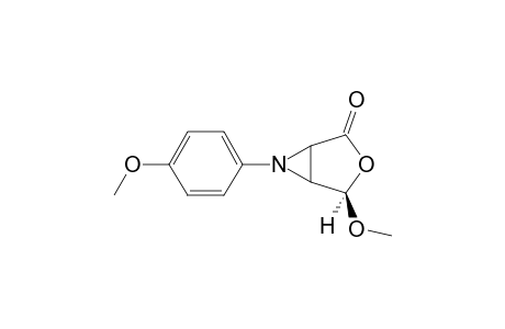 (S)-1-(p-Methoxyphenyl)-4-exo-methoxy-1H,4H-furo[3,4-b]aziridin-2-one
