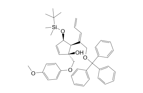 (1S,4R,5R)-4-[tert-butyl(dimethyl)silyl]oxy-1-[(4-methoxyphenoxy)methyl]-5-[(1E)-1-(trityloxymethyl)buta-1,3-dienyl]cyclopent-2-en-1-ol