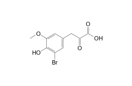3-(3-bromo-4-hydroxy-5-methoxyphenyl)pyruvic acid