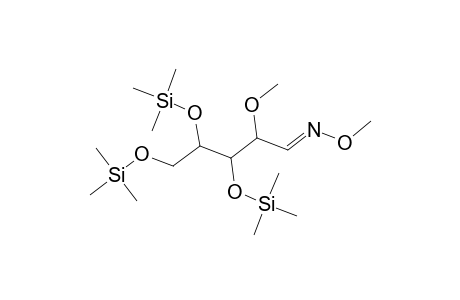 D-Ribose, 2-O-methyl-3,4,5-tris-O-(trimethylsilyl)-, O-methyloxime