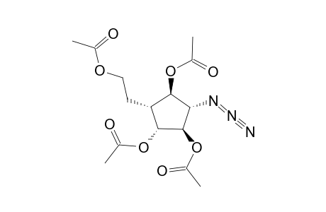 4A(R)-ACETOXY-1,3,6-TRI-O-ACETYL-2-AZIDO-2,5-DIDEOXY-4A-CARBA-ALPHA-D-ARABINO-HEXOFURANOSE