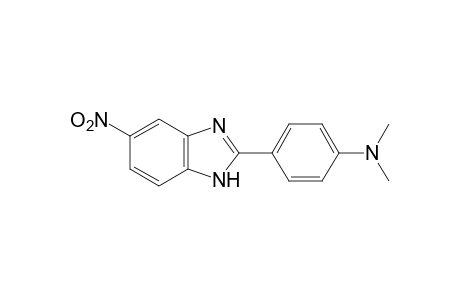 2-[p-(dimethylamino)phenyl]-5(or6)-nitrobenzimidazole
