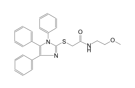 acetamide, N-(2-methoxyethyl)-2-[(1,4,5-triphenyl-1H-imidazol-2-yl)thio]-