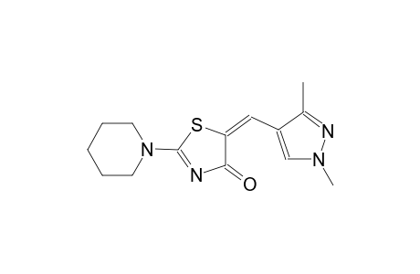 4(5H)-Thiazolone, 5-[(1,3-dimethyl-1H-pyrazol-4-yl)methylidene]-2-(1-piperidinyl)-