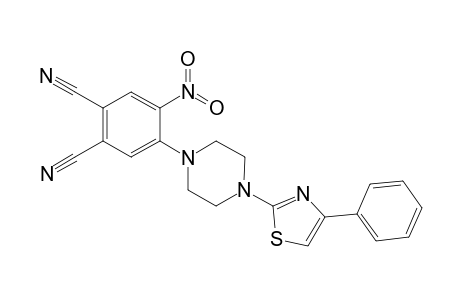 1,2-Benzenedicarbonitrile, 4-nitro-5-[4-(4-phenyl-2-thiazolyl)-1-piperazinyl]-
