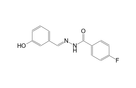 4-fluoro-N'-[(E)-(3-hydroxyphenyl)methylidene]benzohydrazide