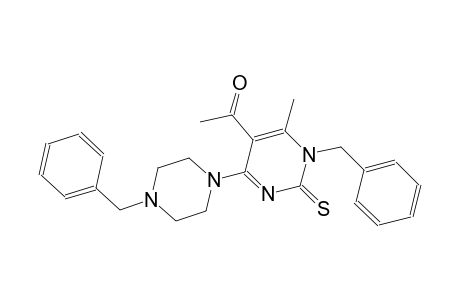 1-[1-benzyl-4-(4-benzyl-1-piperazinyl)-6-methyl-2-thioxo-1,2-dihydro-5-pyrimidinyl]ethanone