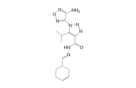 1-(4-amino-1,2,5-oxadiazol-3-yl)-N'-[(E)-3-cyclohexen-1-ylmethylidene]-5-isopropyl-1H-1,2,3-triazole-4-carbohydrazide