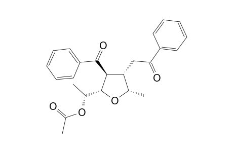 4-Benzoyl-5-[(1R)-1-acetoxyethyl]-2-methyltetrahydro-3-furanyl}-1-phenyl-1-ethanone