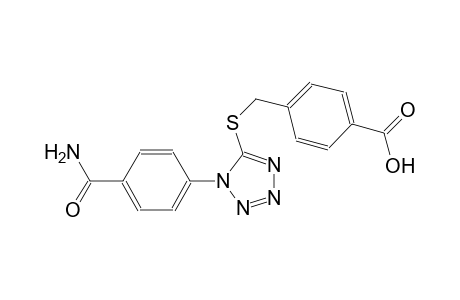 4-[({1-[4-(aminocarbonyl)phenyl]-1H-tetraazol-5-yl}sulfanyl)methyl]benzoic acid