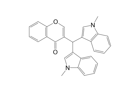 3-(Bis(1-methyl-1H-indol-3-yl)methyl)-4H-chromen-4-one