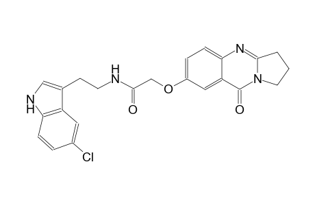 acetamide, N-[2-(5-chloro-1H-indol-3-yl)ethyl]-2-[(1,2,3,9-tetrahydro-9-oxopyrrolo[2,1-b]quinazolin-7-yl)oxy]-