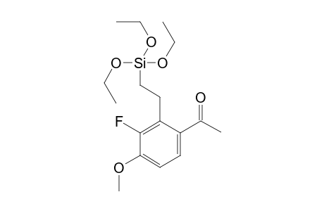 3-Fluoro-4-methoxy-2-[2-(triethoxysilyl)ethyl]acetophenone