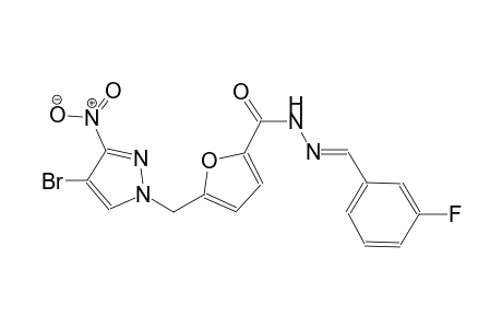 5-[(4-bromo-3-nitro-1H-pyrazol-1-yl)methyl]-N'-[(E)-(3-fluorophenyl)methylidene]-2-furohydrazide