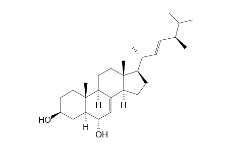 (22E,24R)-24-Methyl-5.alpha.-cholesta-7,22-diene-3.beta.,6.alpha.-diol
