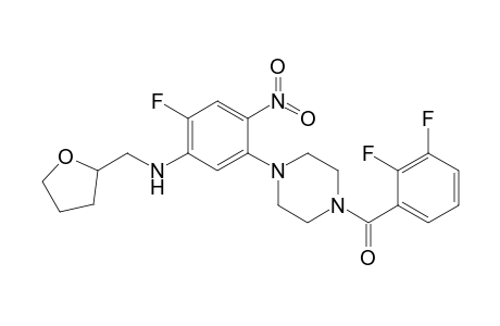 2-Furanmethanamine, N-[5-[4-(2,3-difluorobenzoyl)-1-piperazinyl]-2-fluoro-4-nitrophenyl]tetrahydro-