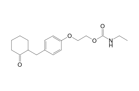 2-[4-[(2-oxidanylidenecyclohexyl)methyl]phenoxy]ethyl N-ethylcarbamate