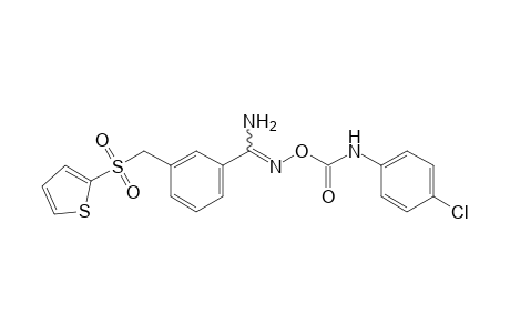O-[(p-chlorophenyl)carbamoyl]-alpha-[(2-thienyl)sulfonyl]-m-toluamidoxime