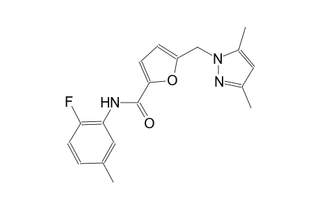 5-[(3,5-dimethyl-1H-pyrazol-1-yl)methyl]-N-(2-fluoro-5-methylphenyl)-2-furamide