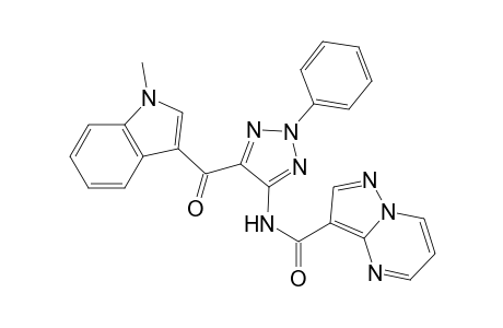 N-[5-(1-Methyl-1H-indole-3-carbonyl)-2-phenyl-2H-1,2,3-triazol-4-yl]pyrazolo[1,5-a]- pyrimidine-3-carboxamide