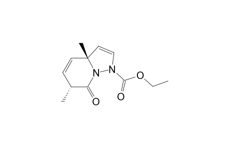 Pyrazolo[1,5-a]pyridine-1(3aH)-carboxylic acid, 6,7-dihydro-3a,6-dimethyl-7-oxo-, ethyl ester, cis-