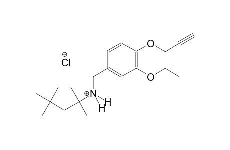 N-[3-ethoxy-4-(2-propynyloxy)benzyl]-2,4,4-trimethyl-2-pentanaminium chloride