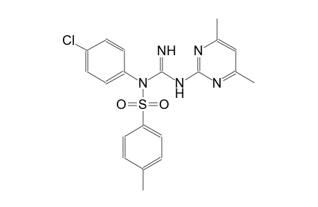 2-{[{4-chloro[(4-methylphenyl)sulfonyl]anilino}(imino)methyl]amino}-4,6-dimethylpyrimidine