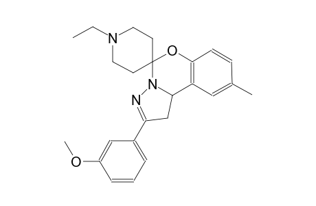 1'-ethyl-2-(3-methoxyphenyl)-9-methyl-1,10b-dihydrospiro[benzo[e]pyrazolo[1,5-c][1,3]oxazine-5,4'-piperidine]